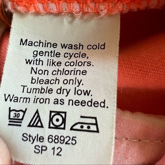 j. crew | 100% cotton broken-in chino shorts size 6 bright orange - Picture 4 of 4